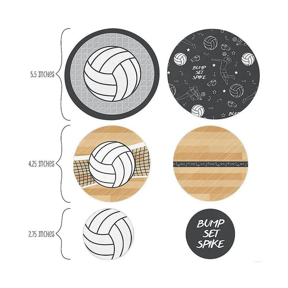 商品Big Dot of Happiness|Bump, Set, Spike - Volleyball Baby Shower or Birthday Decor Large Confetti 27 Ct,价格¥90,第3张图片详细描述
