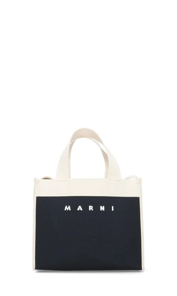 商品Marni|Marni Logo Jacquard Colour-Block Small Tote Bag,价格¥4486,第1张图片