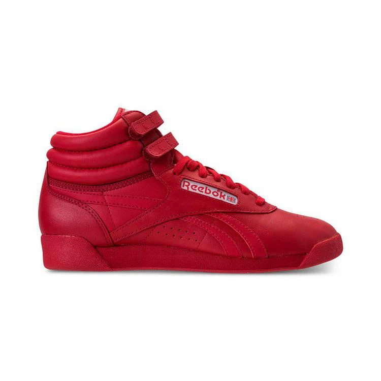 商品Reebok|Women's Freestyle High Top Spirit Casual Sneakers from Finish Line,价格¥561,第2张图片详细描述