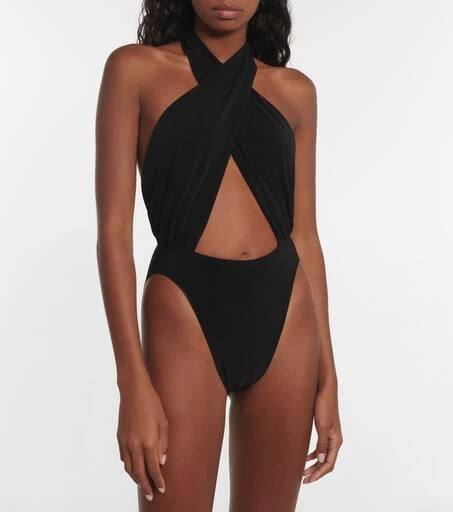 商品Norma Kamali|Crossover halterneck bodysuit,价格¥1077,第3张图片详细描述