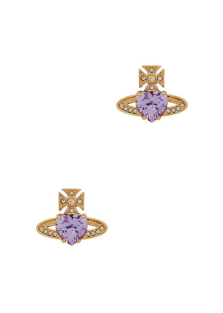 商品Vivienne Westwood|Ariella orb gold-tone stud earrings,价格¥969,第1张图片