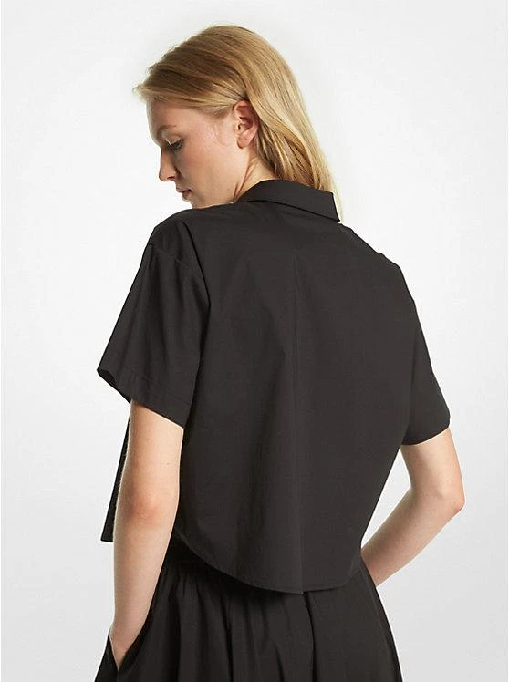 商品Michael Kors|Stretch Organic Cotton Poplin Cropped Shirt,价格¥446,第2张图片详细描述