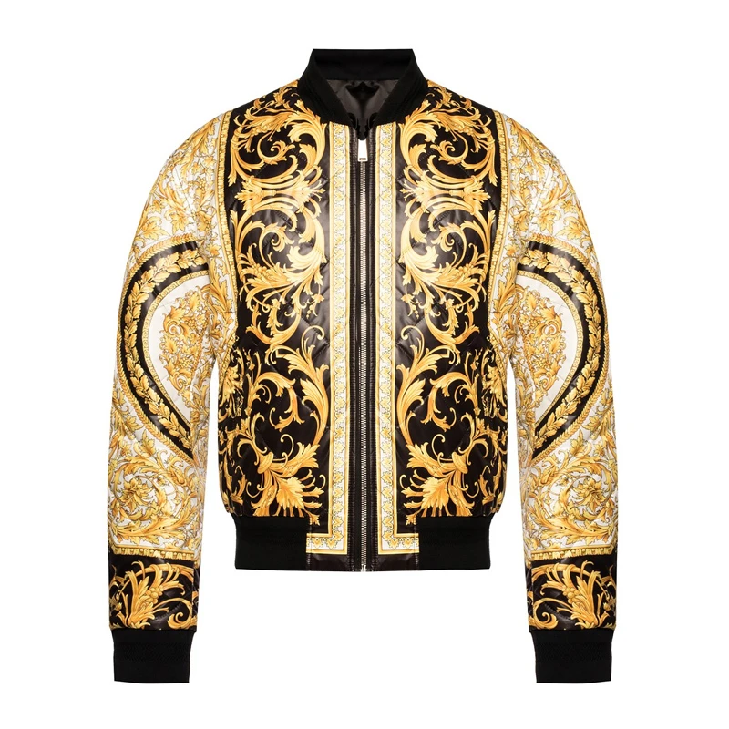 商品[国内直发] Versace|VERSACE 金色男士夹克 A85206-A232629-A4008,价格¥11387,第1张图片