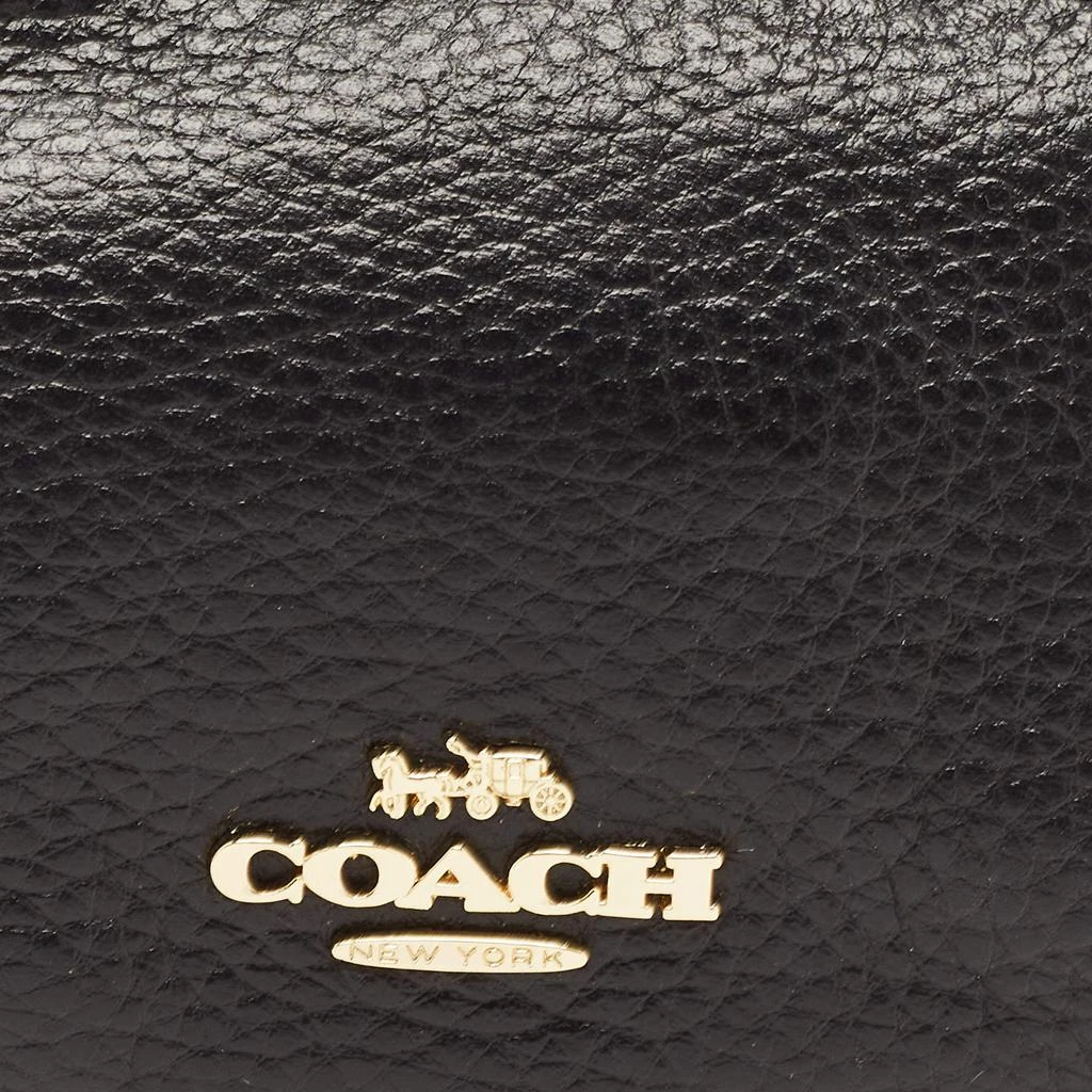 商品[二手商品] Coach|Coach Black Leather Nora Kisslock Coin Purse,价格¥1308,第4张图片详细描述