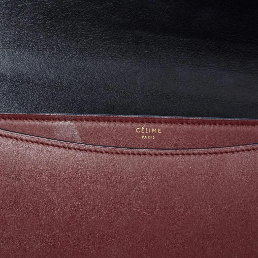 Celine Black/Red Leather Medium Case Bag 商品