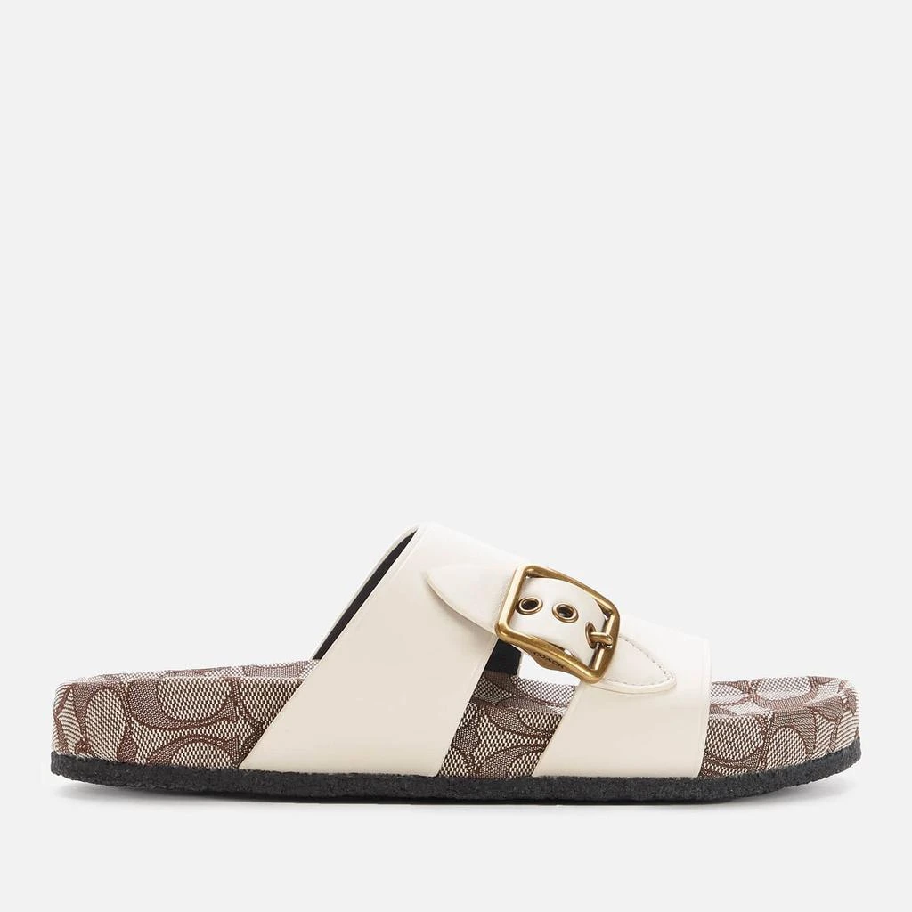 商品Coach|Coach Women's Addison Double Strap Sandals - Chalk,价格¥881,第1张图片