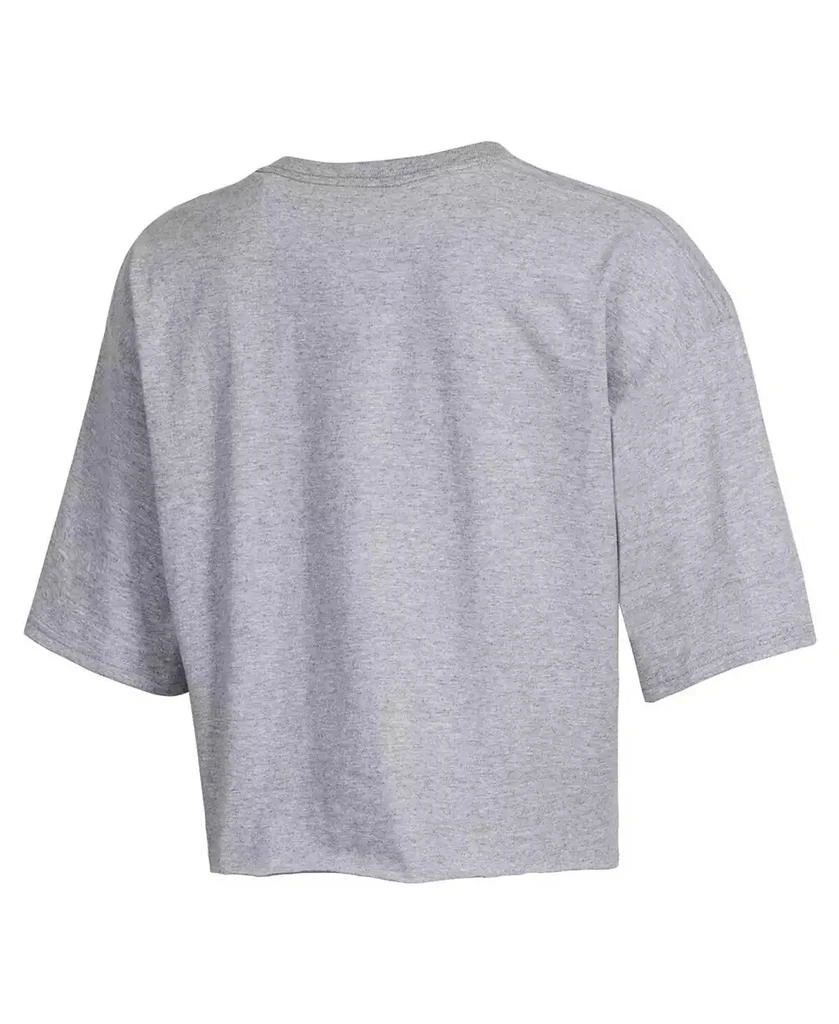 商品CHAMPION|Women's Gray Nebraska Huskers Boyfriend Cropped T-shirt,价格¥225,第3张图片详细描述