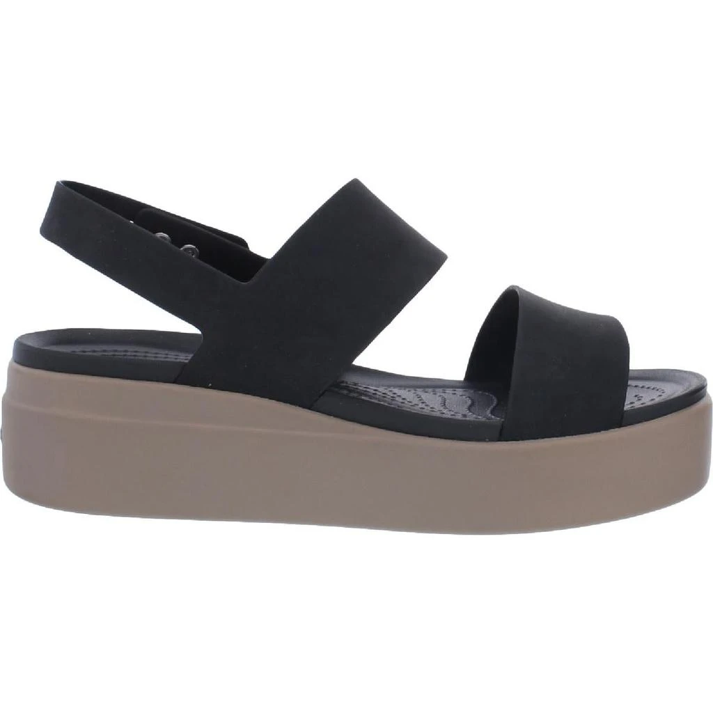 商品Crocs|Crocs Womens Brooklyn Platform Ankle Strap Wedge Sandals,价格¥146,第3张图片详细描述