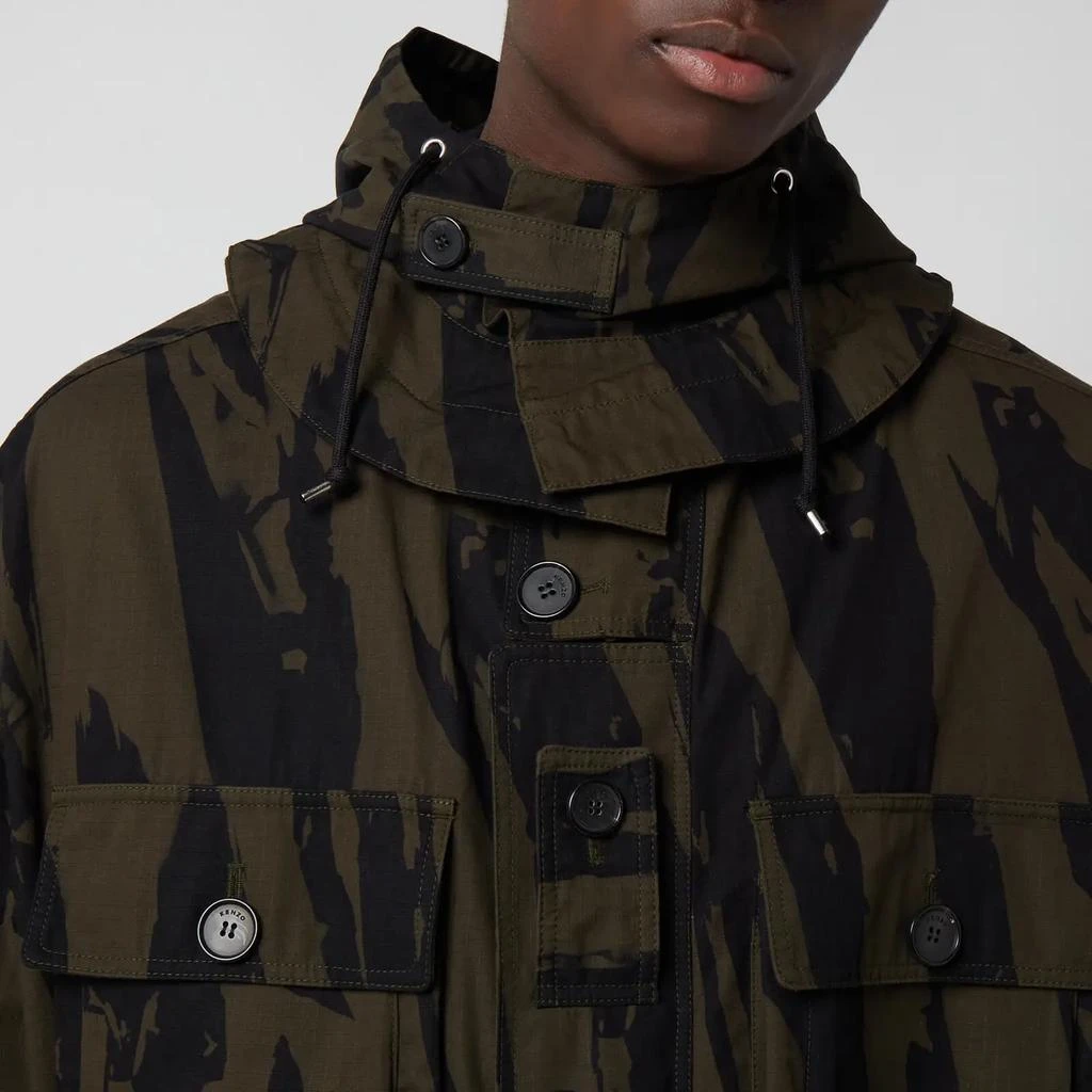 商品Kenzo|KENZO Men's Printed Oversized Parka - Bronze,价格¥1643,第5张图片详细描述