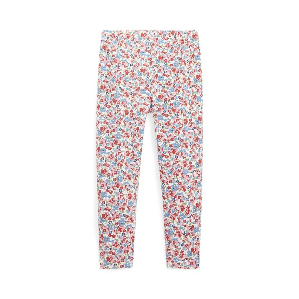 商品Ralph Lauren|Toddler and Little Girls Floral Print Stretch Jersey Leggings,价格¥103,第2张图片详细描述