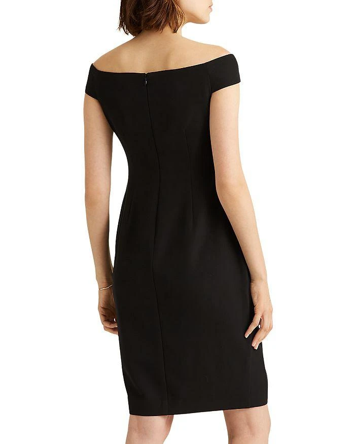 商品Ralph Lauren|Crepe Off the Shoulder Cocktail Dress,价格¥319,第2张图片详细描述