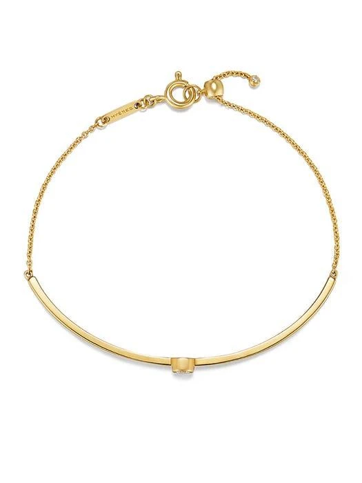 商品hyeres-lor|Essence 14k Harp Bangle Bracelet,价格¥3567,第1张图片