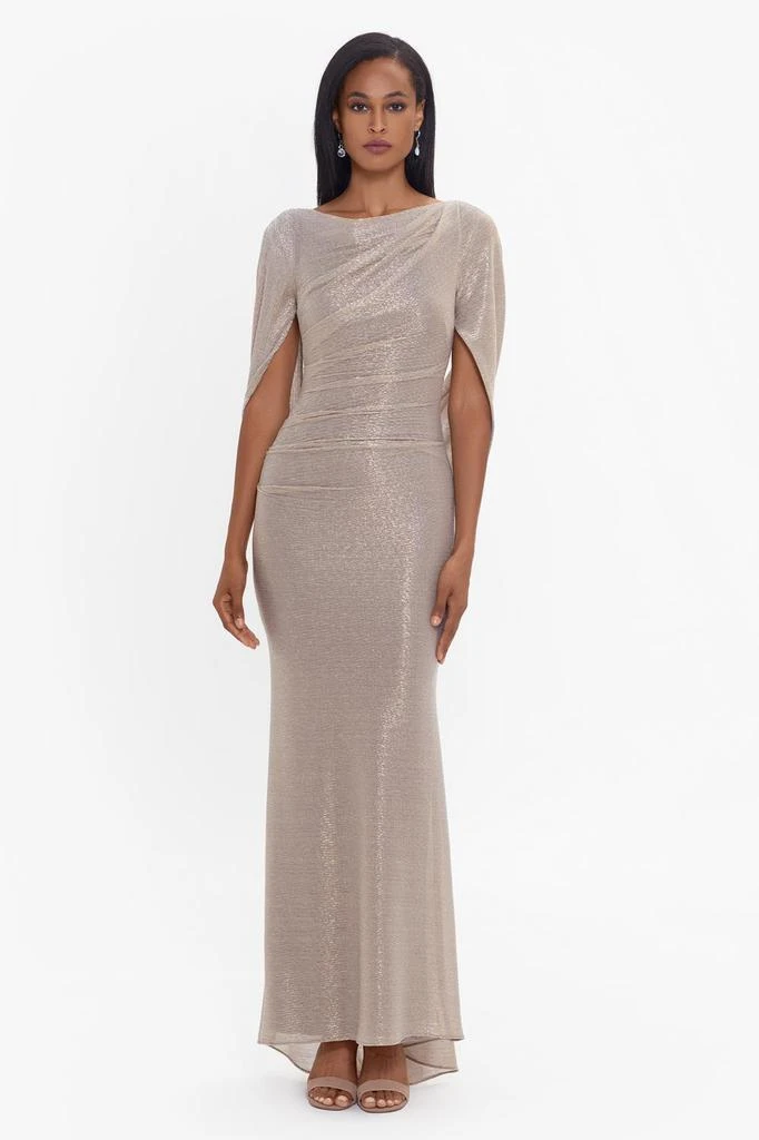 商品Betsy & Adam|Petite Long Metallic Crinkle Dress,价格¥1891,第1张图片