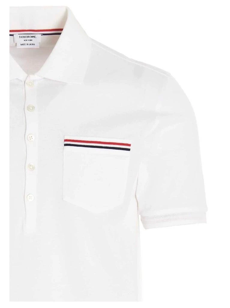 商品Thom Browne|Thom Browne RWB Pocket Trim Polo Shirt,价格¥2100-¥2261,第3张图片详细描述