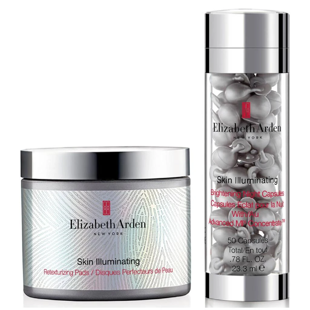 商品Elizabeth Arden|Elizabeth Arden Skin Illuminating Night Capsules & Retexturizing Pads Set (Worth $140),价格¥951,第1张图片