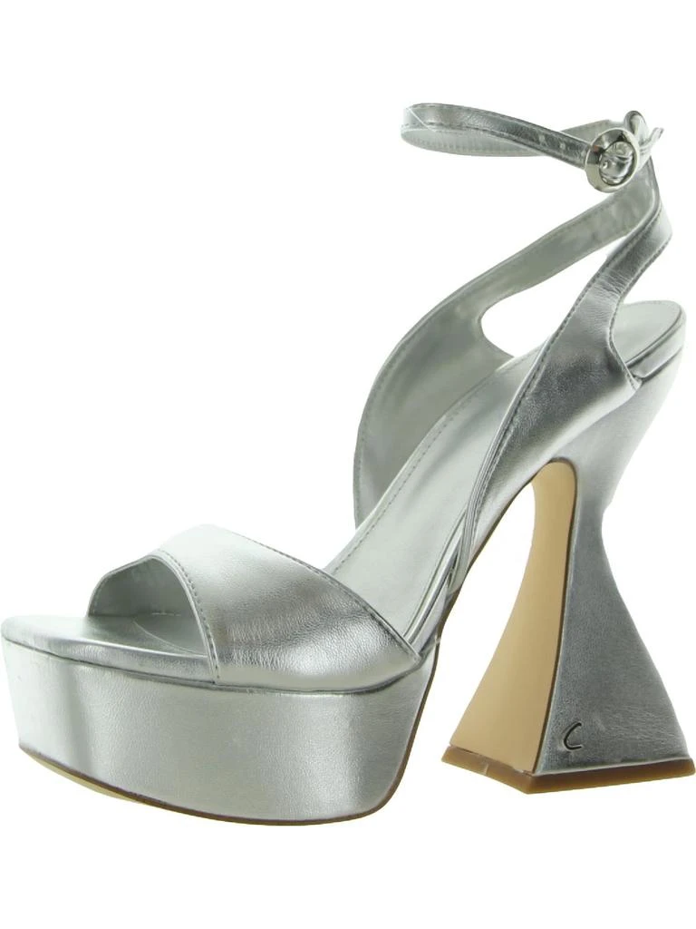 商品Sam Edelman|Alisa Womens Metallic Ankle Strap Platform Heels,价格¥229,第4张图片详细描述