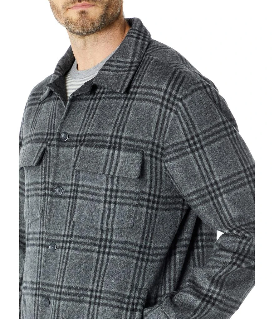 商品Vince|Triple Check Plaid Overshirt,价格¥3498,第3张图片详细描述