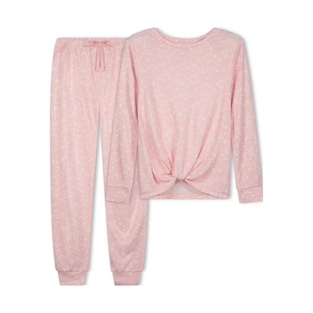 商品Sleep On It|Big Girls Allover Print Top and Jogger Pants, 2 Piece Set,价格¥190,第1张图片