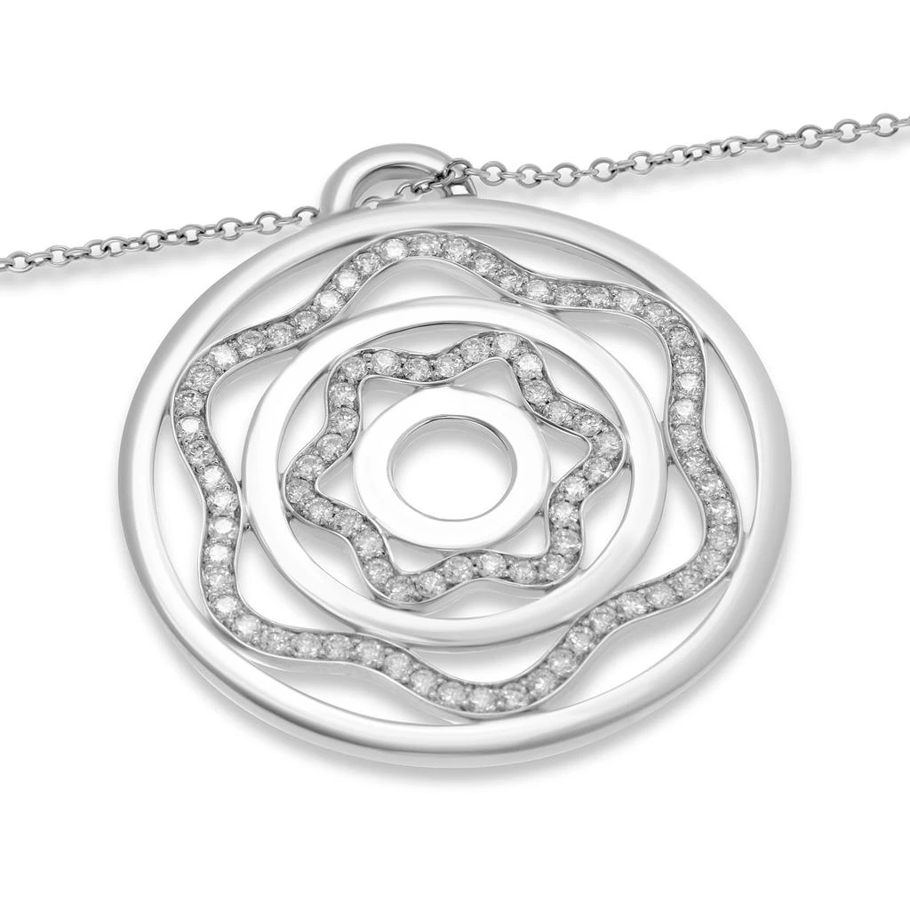 商品Kwiat|Kwiat 18K White Gold, Diamond Circle Pendant Necklace,价格¥33799,第2张图片详细描述