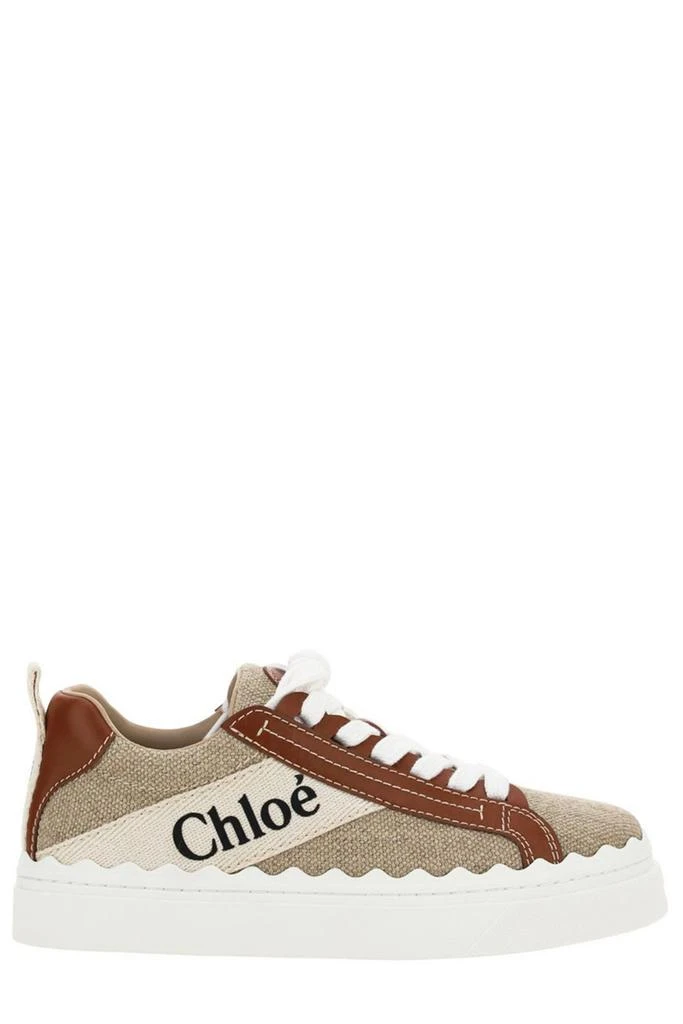 商品Chloé|Chloé Logo Printed Low-Top Sneakers,价格¥3771,第1张图片