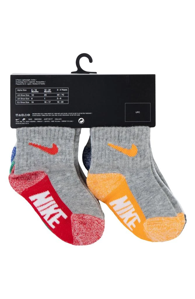 商品NIKE|Assorted 6-Pack Ankle Socks,价格¥75,第2张图片详细描述