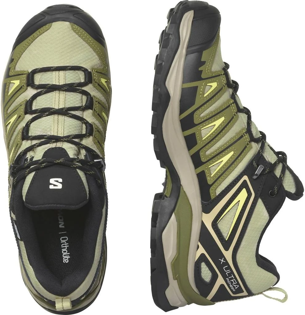 商品Salomon|Women's X Ultra Pioneer Waterproof Hiking Shoes In Moss Gray,价格¥791,第2张图片详细描述