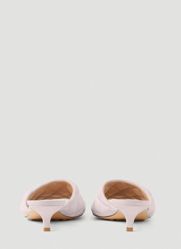 商品Bottega Veneta|Padded Kitten Heel Mules in Pink,价格¥8711,第4张图片详细描述