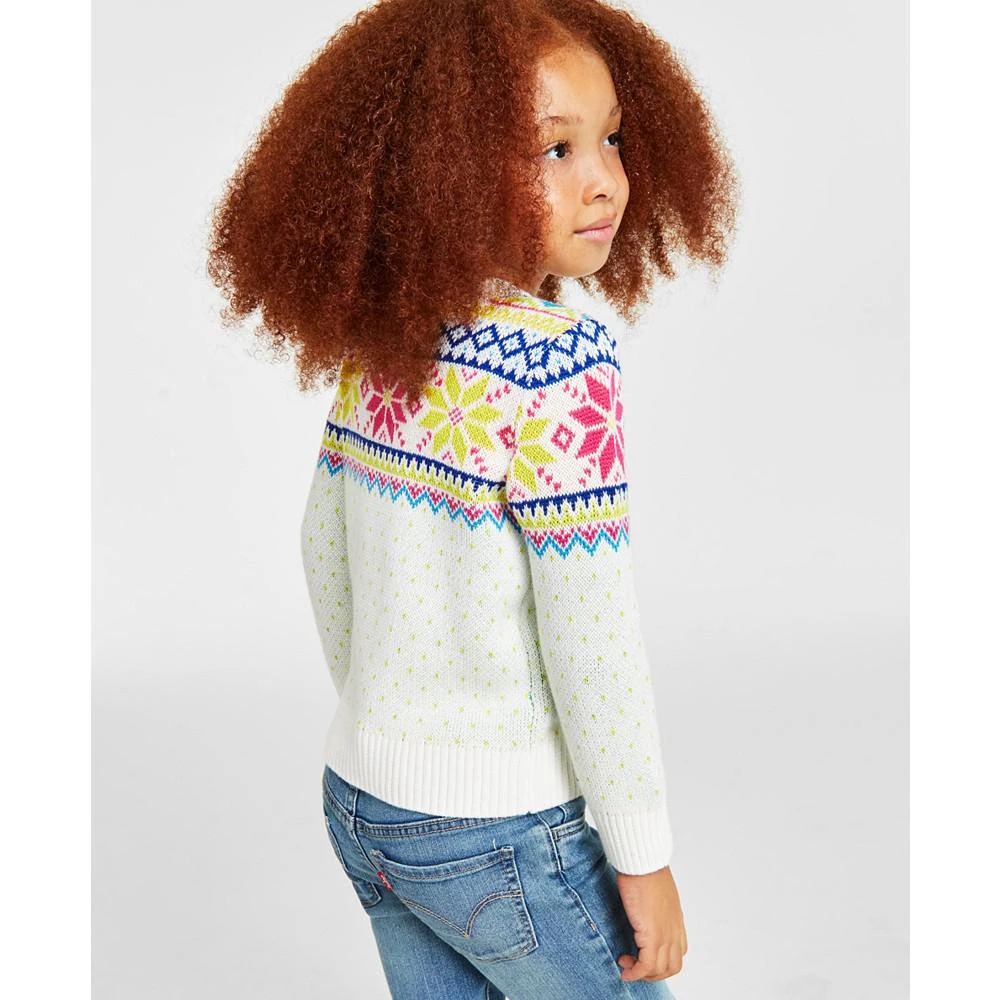 商品Charter Club|Holiday Lane Little Girls Multi-Color Fair Isle Sweater, Created for Macy's,价格¥88,第2张图片详细描述