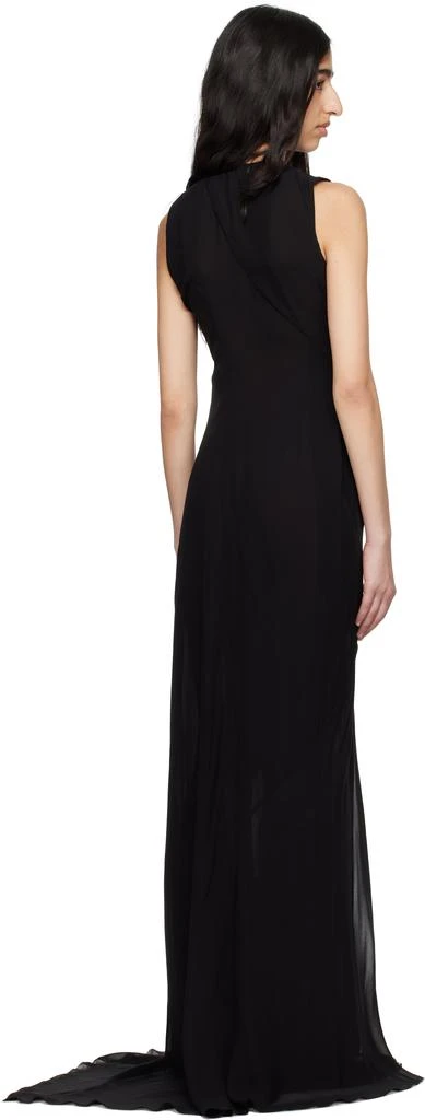 商品ANN DEMEULEMEESTER|黑色 Leah Long Asymmetric 连衣裙,价格¥8724,第3张图片详细描述