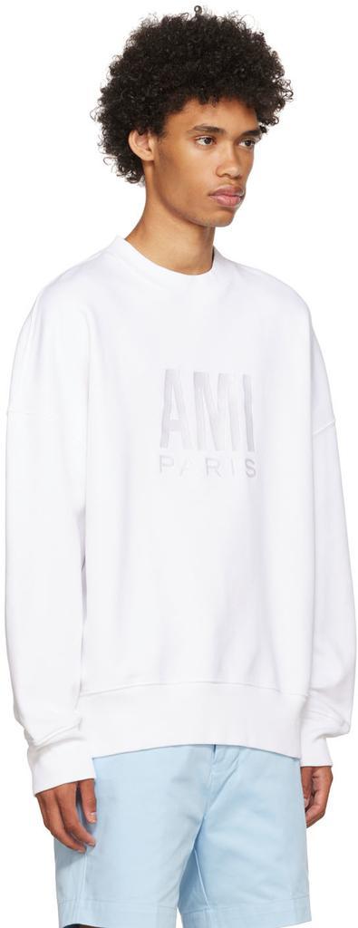 商品AMI|White Paris Sweatshirt,价格¥1972,第4张图片详细描述