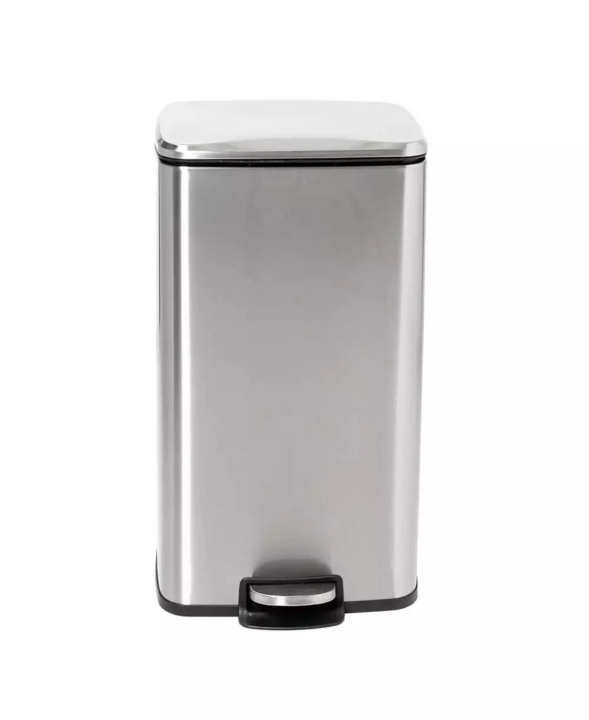 商品Honey Can Do|Stainless Steel Step Trash Cans with Lid, Set of 2,价格¥953,第4张图片详细描述