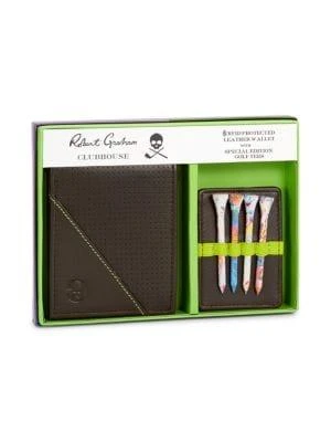 商品Robert Graham|2-Piece RFID Leather Bi Fold Wallet & Eagle Golf Tee Gift Set,价格¥198,第4张图片详细描述