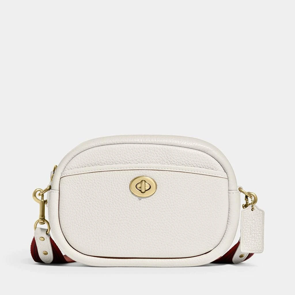 商品Coach|Coach Women's Soft Pebble Leather Camera Bag - Chalk,价格¥1785,第1张图片