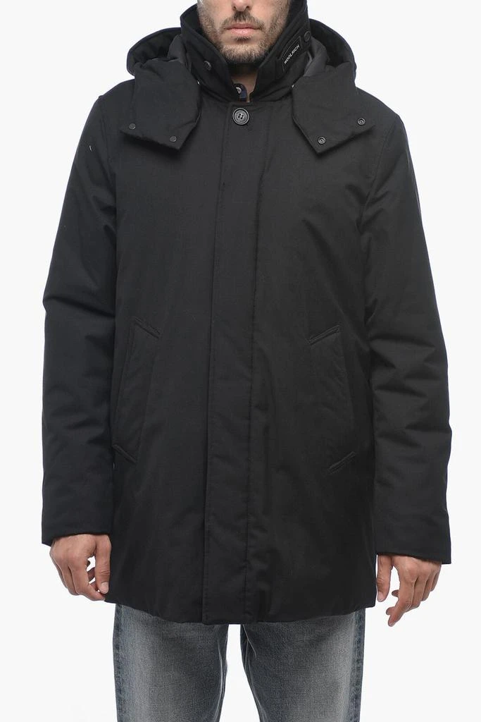 商品Woolrich|Woolrich Solid Color BARROW Padded Jacket with Hidden Closure,价格¥2919,第1张图片