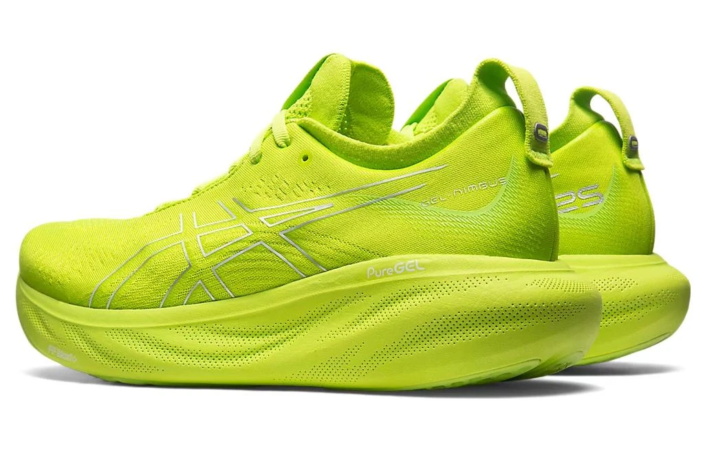 商品[国内直发] Asics|GEL-Nimbus 25 舒适 织物耐磨透气 低帮 马拉松跑步鞋 男款 荧光绿,价格¥1708,第5张图片详细描述