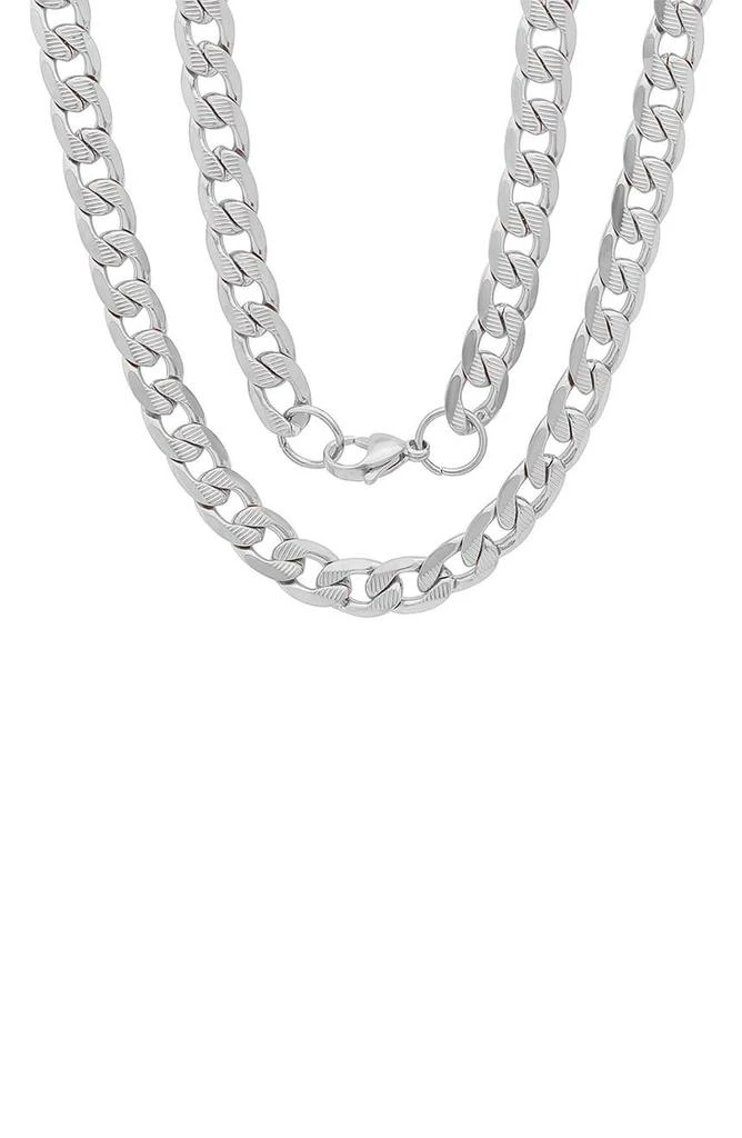 商品HMY JEWELRY|Silver Toned Necklace,价格¥207,第3张图片详细描述