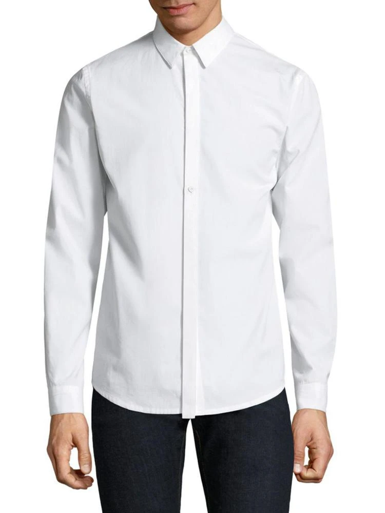 商品Helmut Lang|Detached Placket Cotton Button-Down Shirt,价格¥619,第1张图片