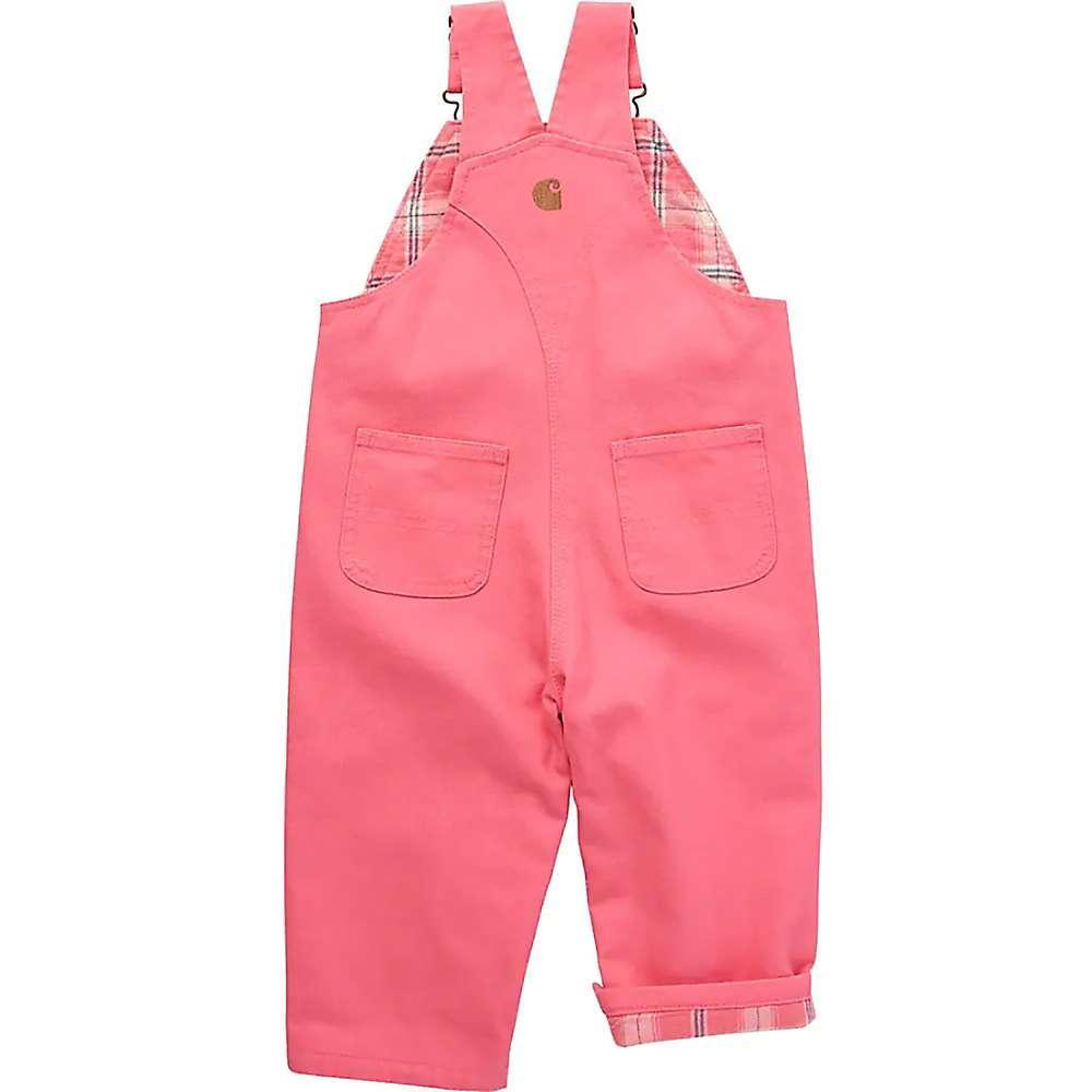 商品Carhartt|Carhartt Infant Girls' Loose Fit Canvas Flannel Lined Bib Overall,价格¥290,第4张图片详细描述