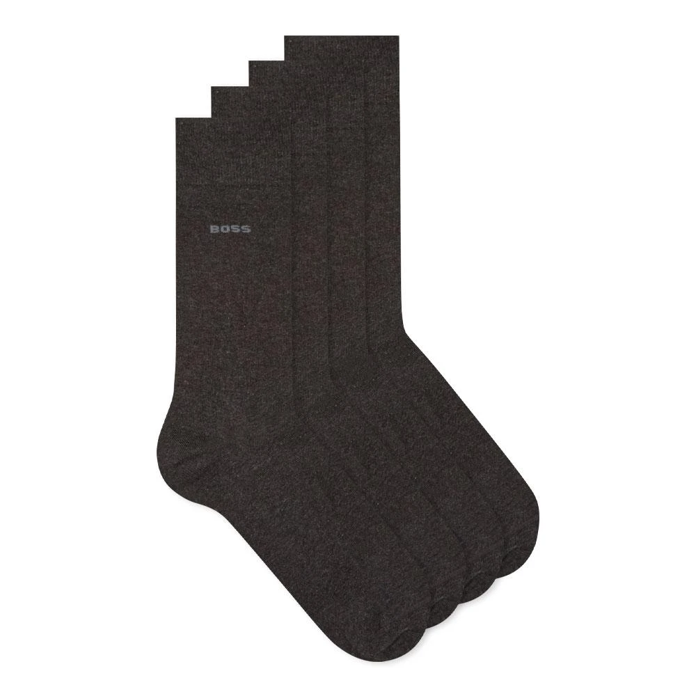 商品Hugo Boss|BOSS Socks 2 Pack - Charcoal,价格¥129,第1张图片