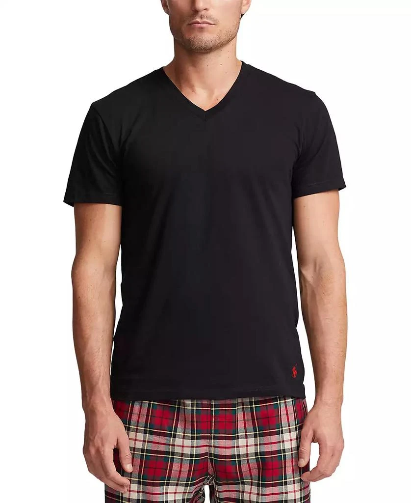 商品Ralph Lauren|Men's 5+1 Free Bonus Pack Cotton Classic-Fit V-Neck Undershirts,价格¥358,第4张图片详细描述
