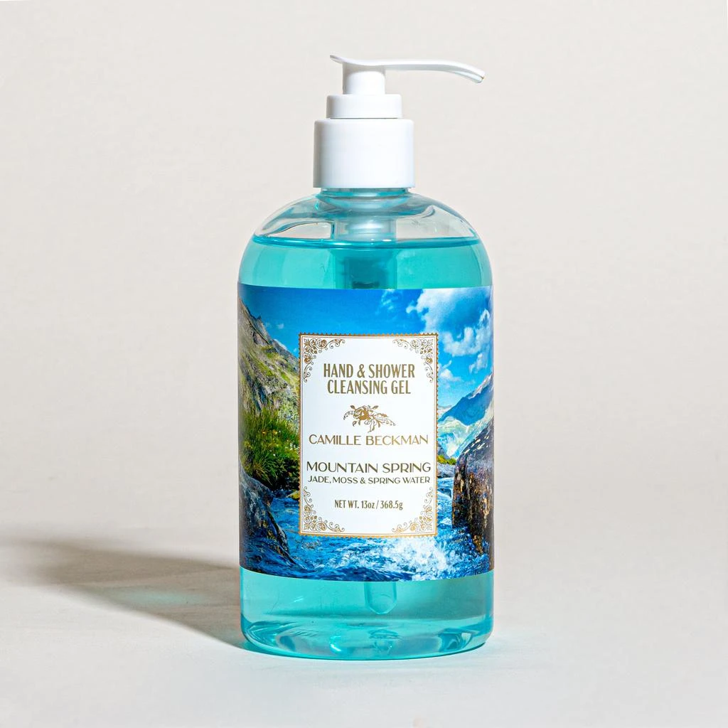 商品Camille Beckman|Hand & Shower Cleansing Gel 13oz Mountain Spring,价格¥120,第1张图片