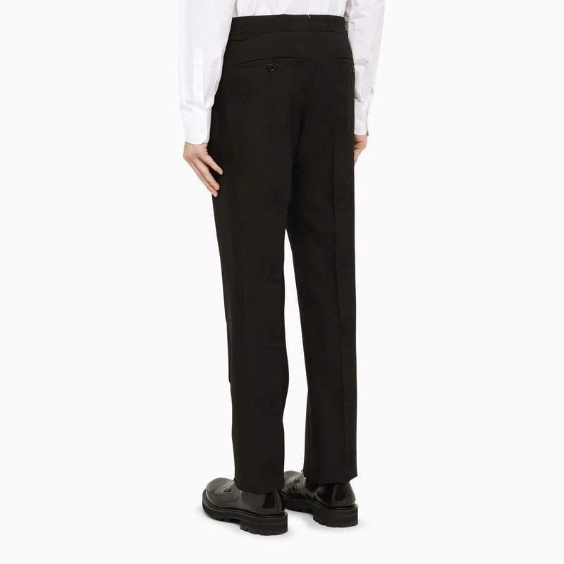 商品Burberry|Black jacquard dinner jacket trousers,价格¥3763,第4张图片详细描述
