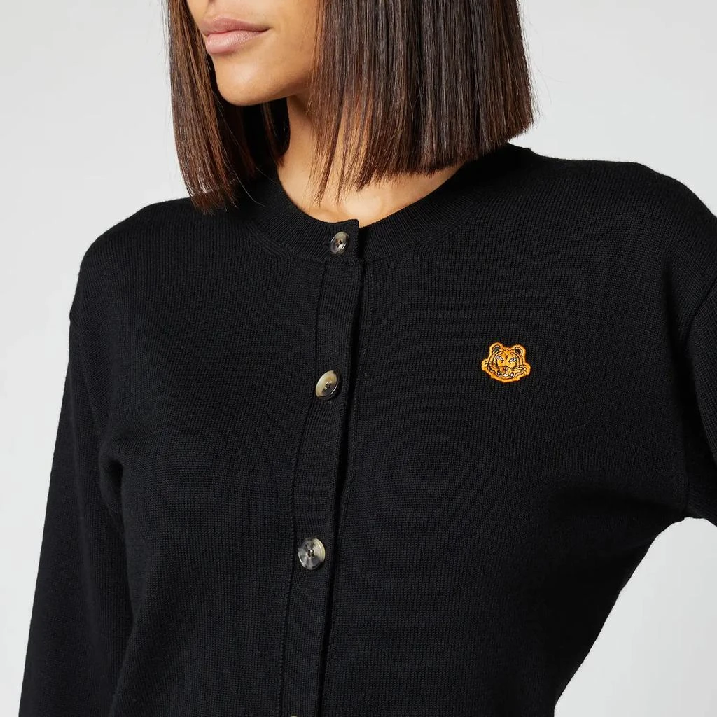 商品Kenzo|KENZO Women's Tiger Crest Buttoned Cardigan - Black,价格¥964,第4张图片详细描述