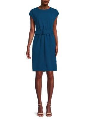 商品Calvin Klein|Belted Sheath Dress,价格¥355,第1张图片