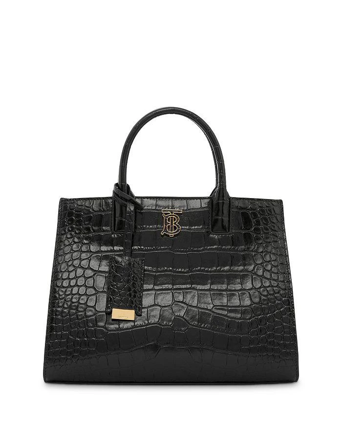 商品Burberry|Frances Mini Embossed Leather Tote,价格¥19274,第1张图片