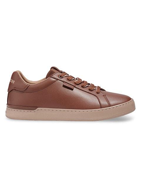 商品Coach|Lowline Lowline Leather Low-Top Sneakers,价格¥1153,第1张图片