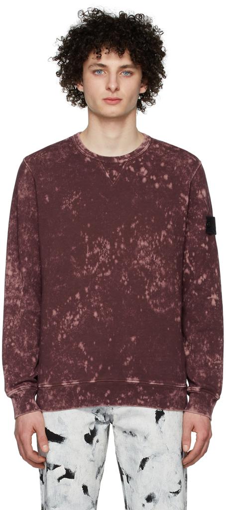 Burgundy Off-Dye OVD Sweatshirt商品第1张图片规格展示