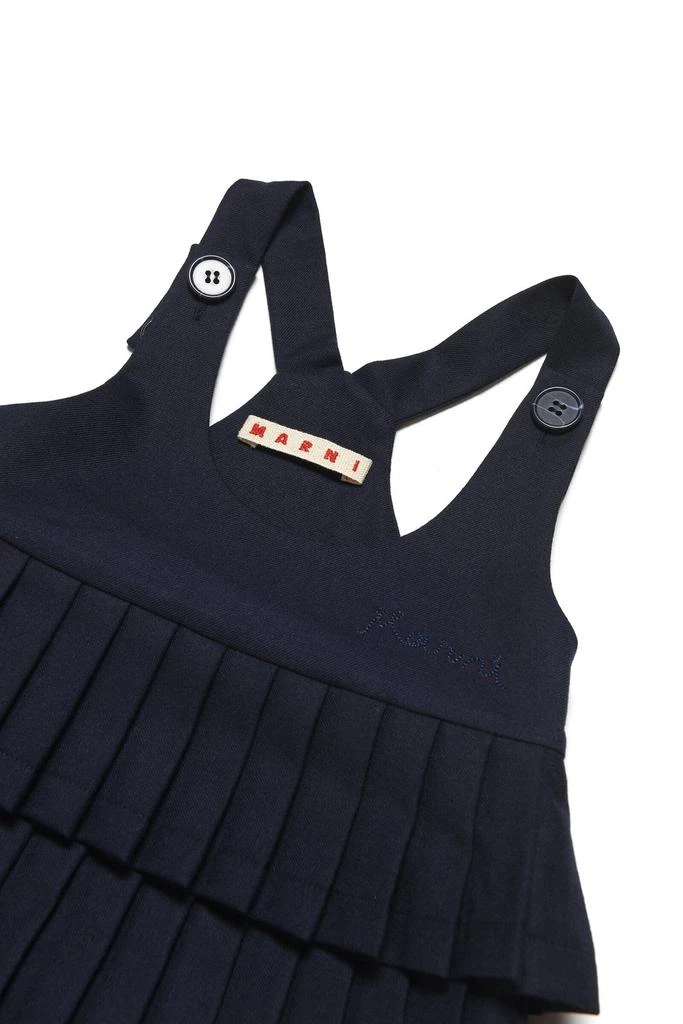 商品Marni|Marni Kids Logo Patch Pleated Dress,价格¥1255,第3张图片详细描述