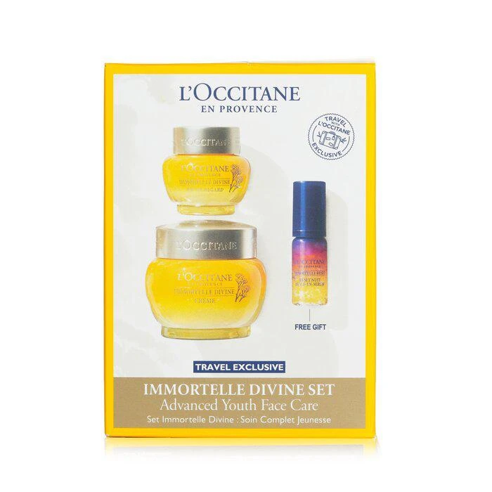 商品L'Occitane|L'Occitane 蜡菊赋颜3件套装：精华霜 50ml + 眼霜 15ml + 精华 5ml 3pcs,价格¥1489,第1张图片