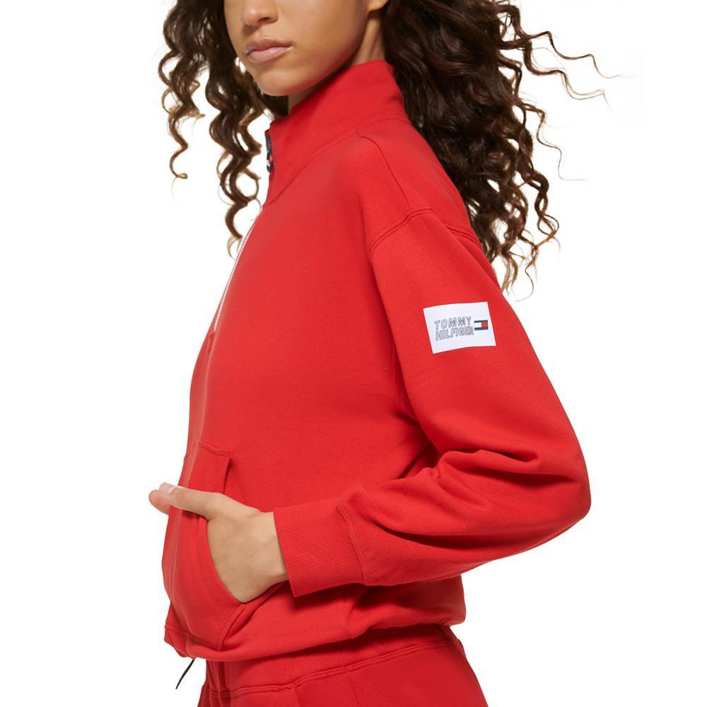 商品Tommy Hilfiger|Women's Quarter-Zip Mock-Neck Sweatshirt,价格¥414,第5张图片详细描述